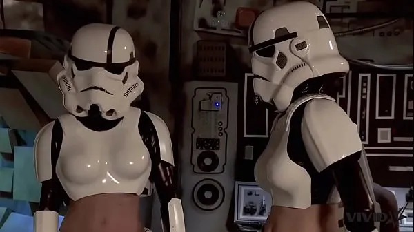 New Vivid Parody - 2 Storm Troopers enjoy some Wookie dick best Clips