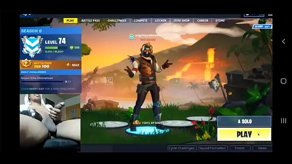 Νέα Naked gamer playing fortnite καλύτερα κλιπ