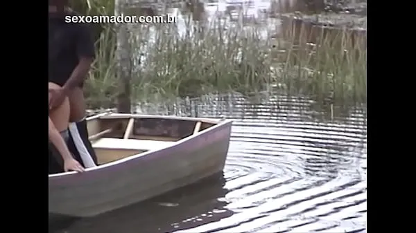 New Hidden man records video of unfaithful wife moaning and having sex with gardener by canoe on the lake best Clips