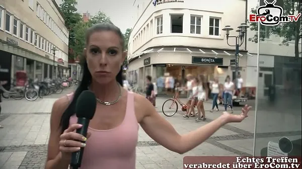 Nye German milf pick up guy at street casting for fuck bedste klip