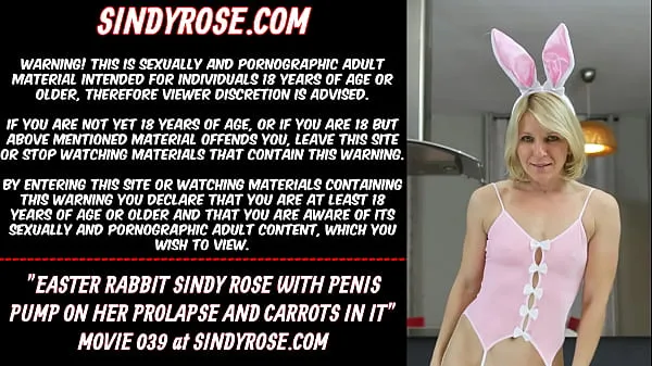 Nye Easter Rabbit Sindy Rose with penis pump on prolapse and carrots bedste klip