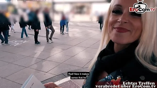 New Skinny mature german woman public street flirt EroCom Date casting in berlin pickup best Clips