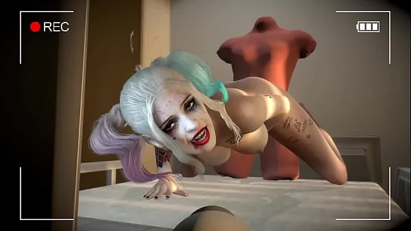 Novi Harley Quinn sexy webcam Show - 3D Porn najboljši posnetki