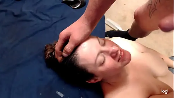 New Cutie getting her face unloaded on Homemade Facial Cumshot best Clips