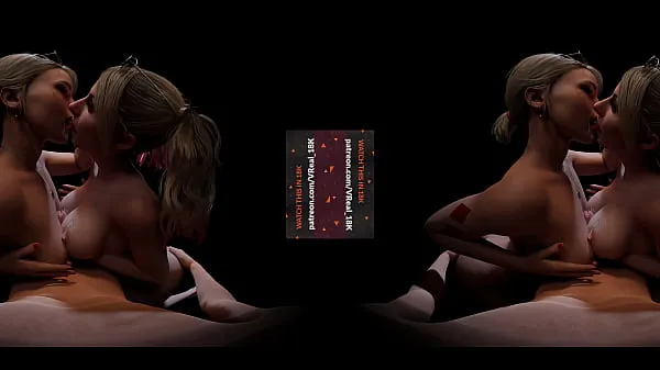 Uudet VReal 18K Double Titfuck with Cum Dirty Tongue Kiss - CGI, 3D, threesome, FFM, Featuring Harley Quinn and Alexa parasta leikettä