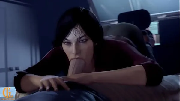 새로운 Chloe Frazer Blowjob (Uncharted 최고의 클립