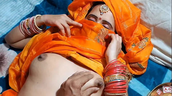 新的Desi cute cauple celebrated karwa chauth最佳剪辑