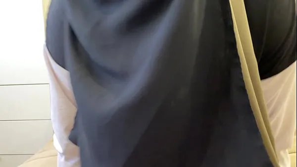 New Syrian stepmom in hijab gives hard jerk off instruction with talking best Clips